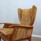 1950s Camea Italian reclining armchairs dralon velvet, set of 2