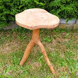 Brutalist art deco pedestal table