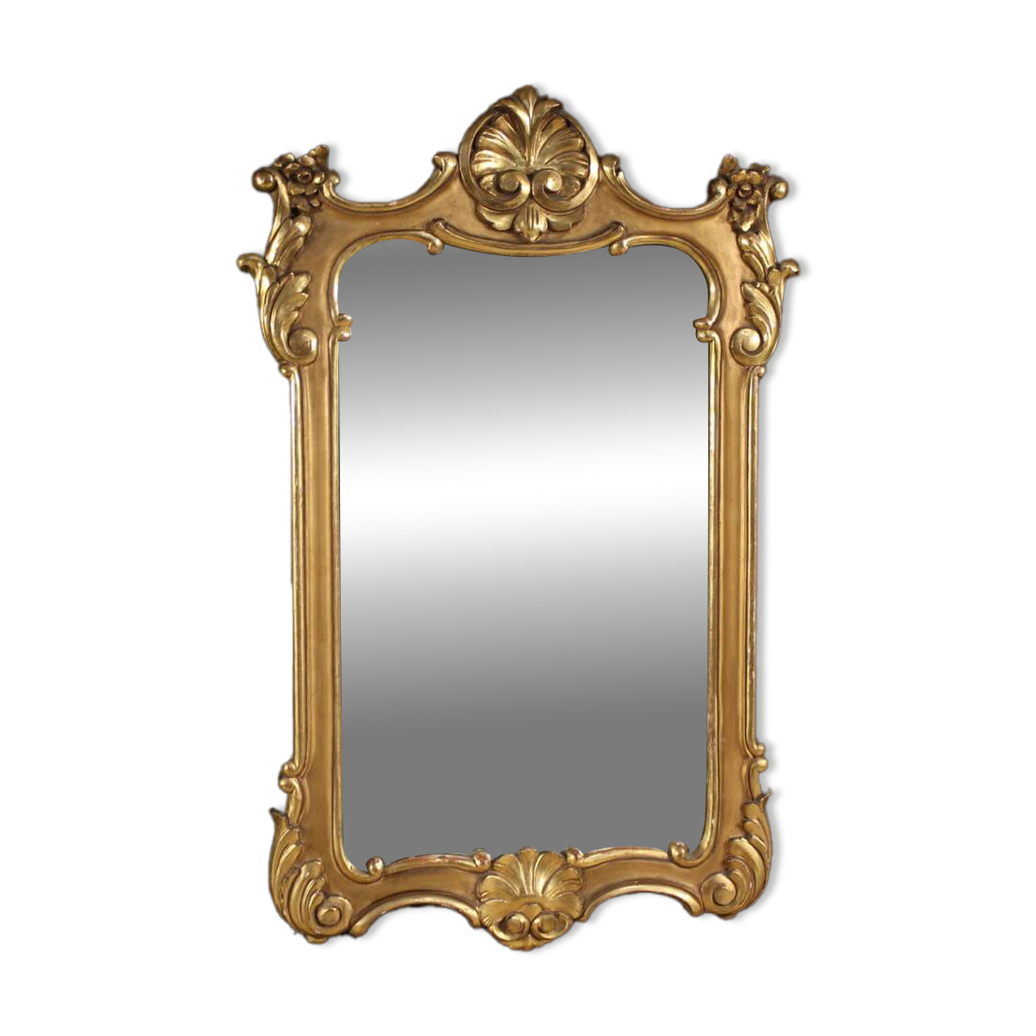 20th century painted and gilded Italian mirror