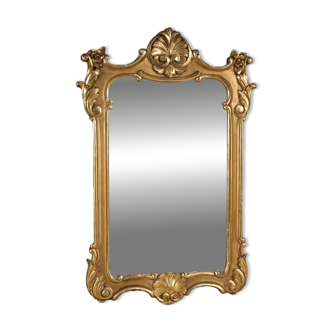 20th century painted and gilded Italian mirror