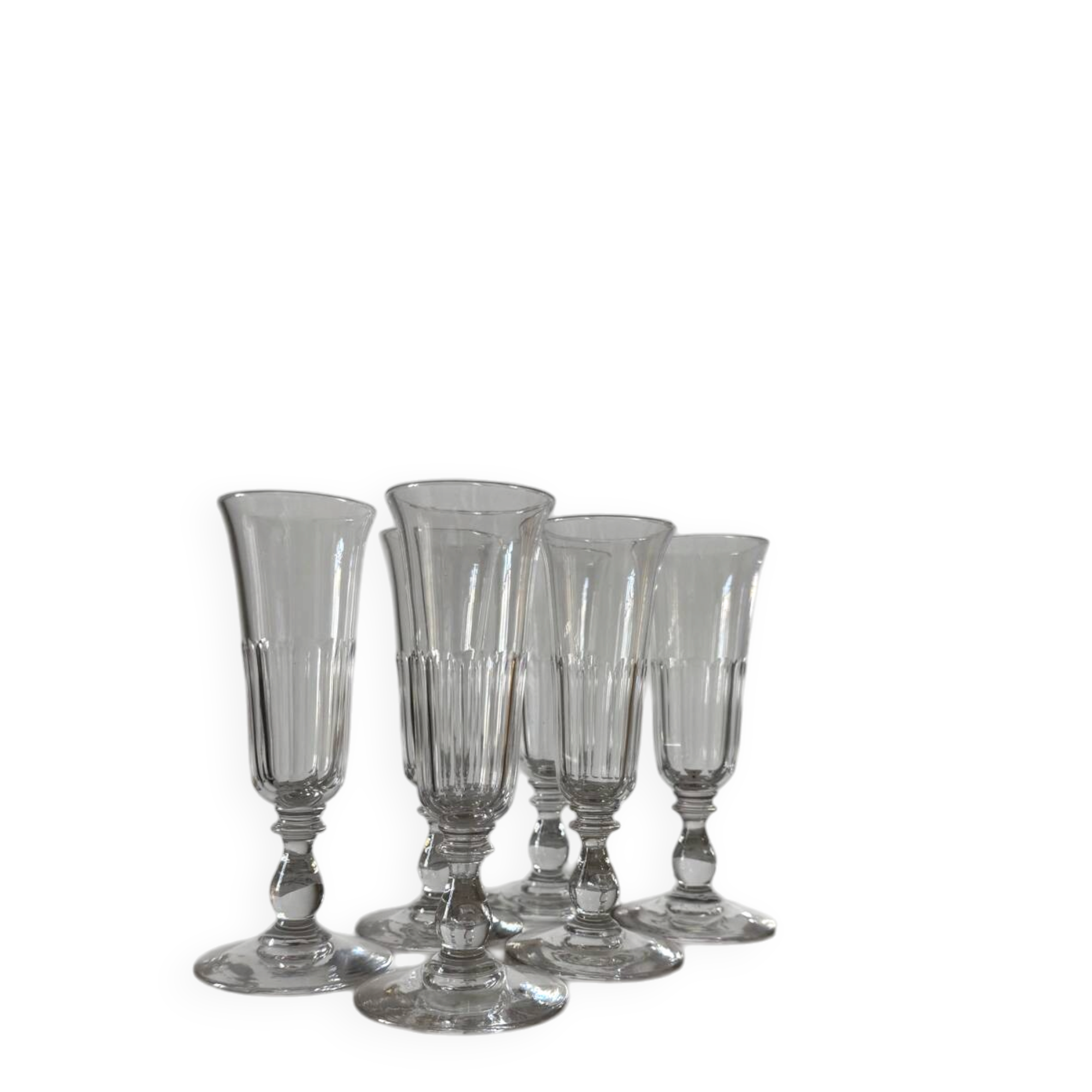 19th-century crystal flutes 🥂