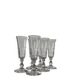 19th-century crystal flutes