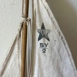 Voilier de bassin anglais Star'Yacht rouge, modèle SY2, années 50-60