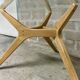 Table en bois et verre AMPM 130 cm