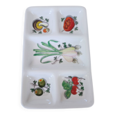 Large vintage ceramic hors d'oeuvre / antipasti platter Mancer (Italy)