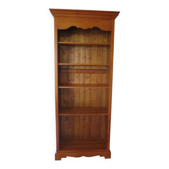 Beautiful bookshelf - solid pine - 5 shelves - country style - natural colour