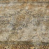 Large kashmir silk rug - india, handmade. - ✔ size: 3.95 x 2.75 metres