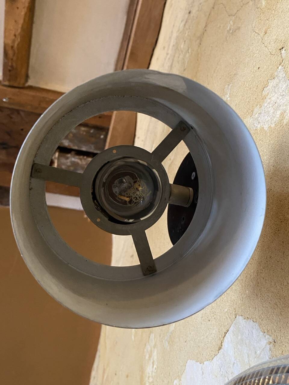 Pair of vintage adjustable wall sconces in brushed metal