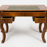Bureau d'écriture en noyer Biedermeier restauré, polonais ravivé, tchèque, années 1830