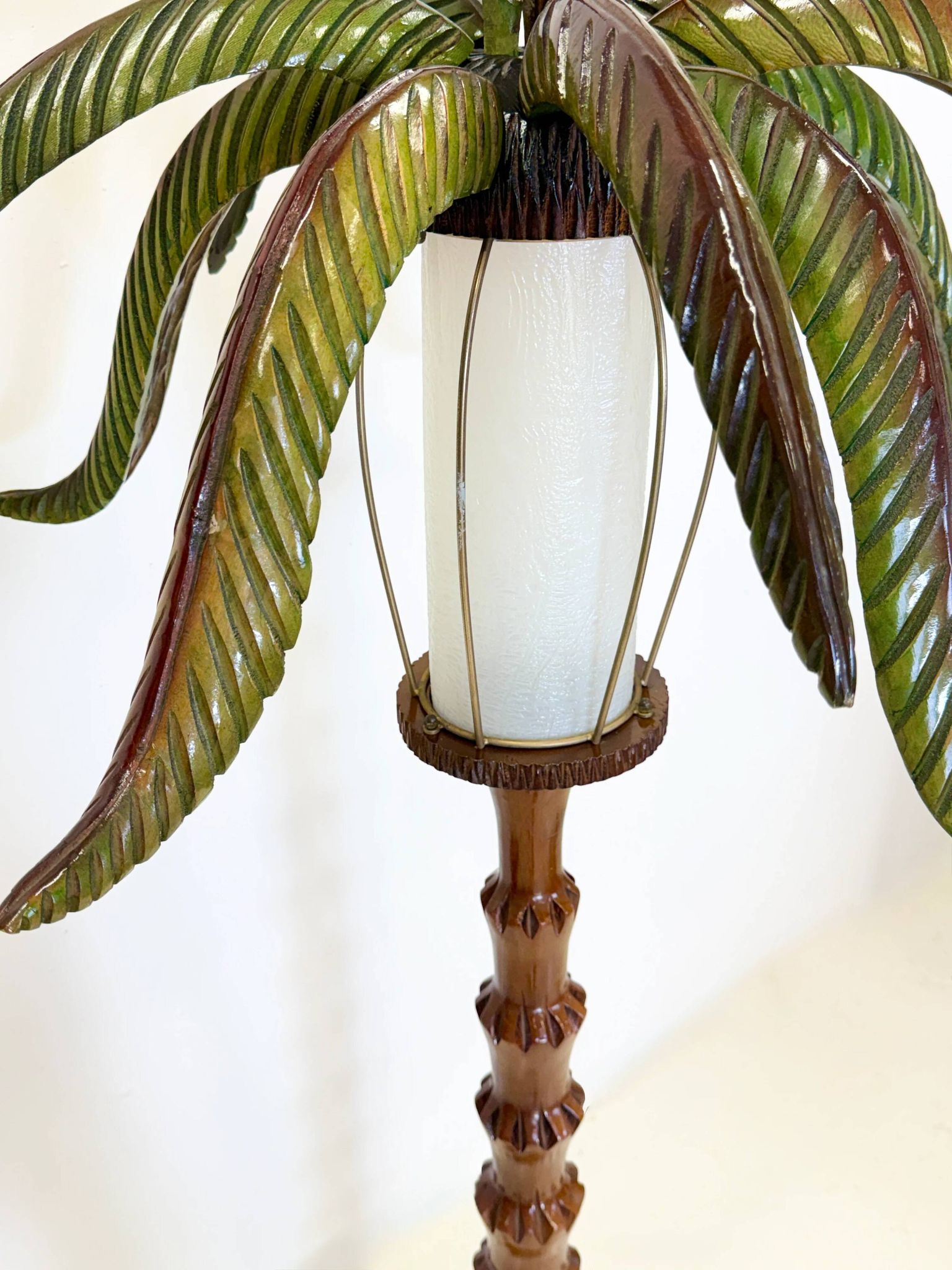 "Palm tree" floor lamp — Aldo Tura, Italy, circa 1960