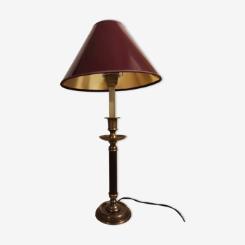 Brass candlestick lamp