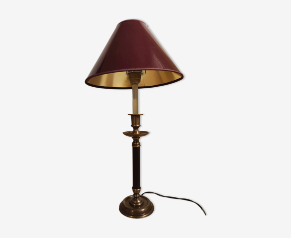 Lampe bougeoir laiton