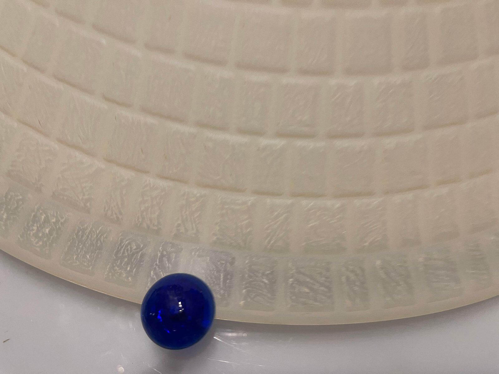 Large Murano Glass Flushmount Ceiling Light, 1980s