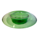 Vintage Hand Blown Green Glass Centerpiece Bowl, Empoli, Italy, 1970s