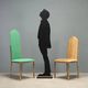 Vintage chairs Maison Jansen Sabot design Alain Delon 1970s