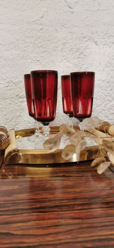 4 flutes "Gothic" Cristal d'Arques