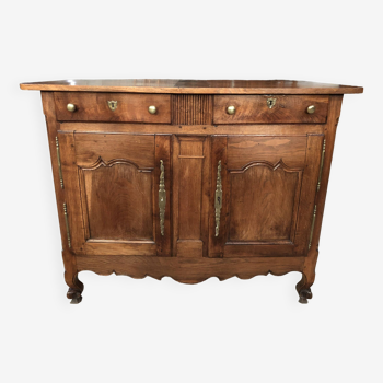 Low Louis XV style sideboard from the end of the 19th century in oak