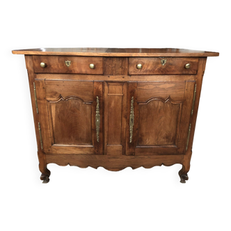 Low Louis XV style sideboard from the end of the 19th century in oak