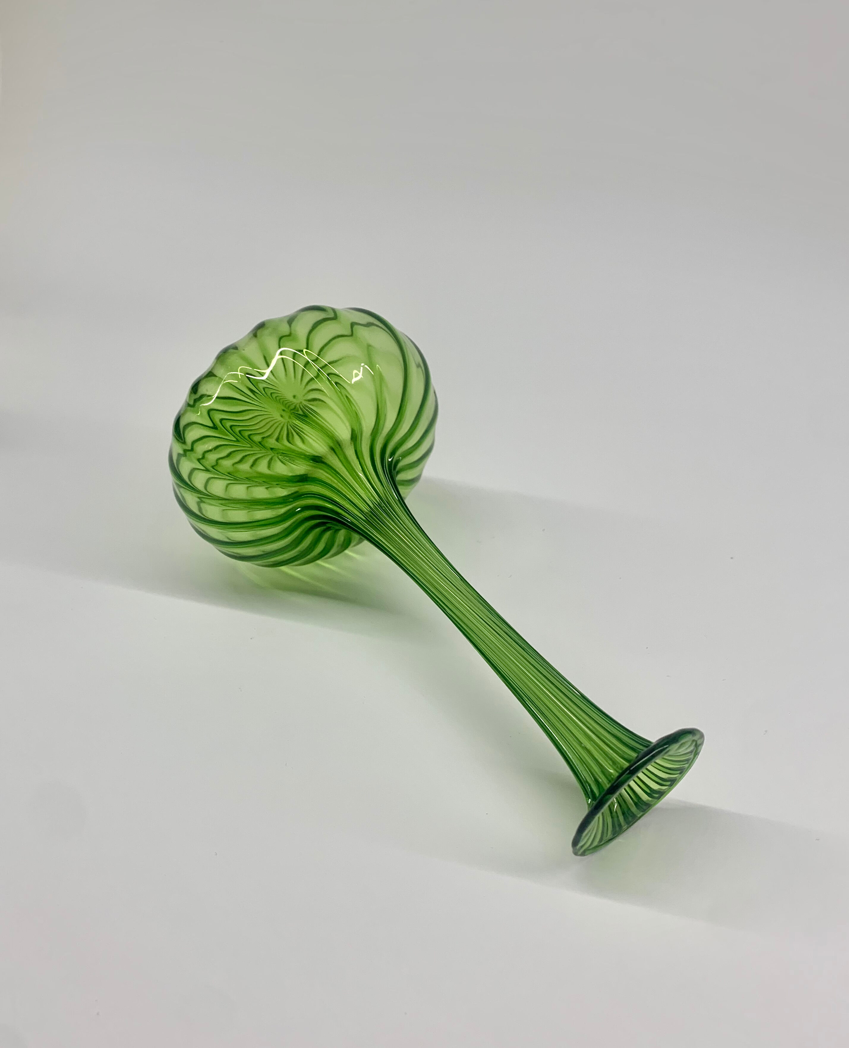 Green Art Deco Vase, 1930s