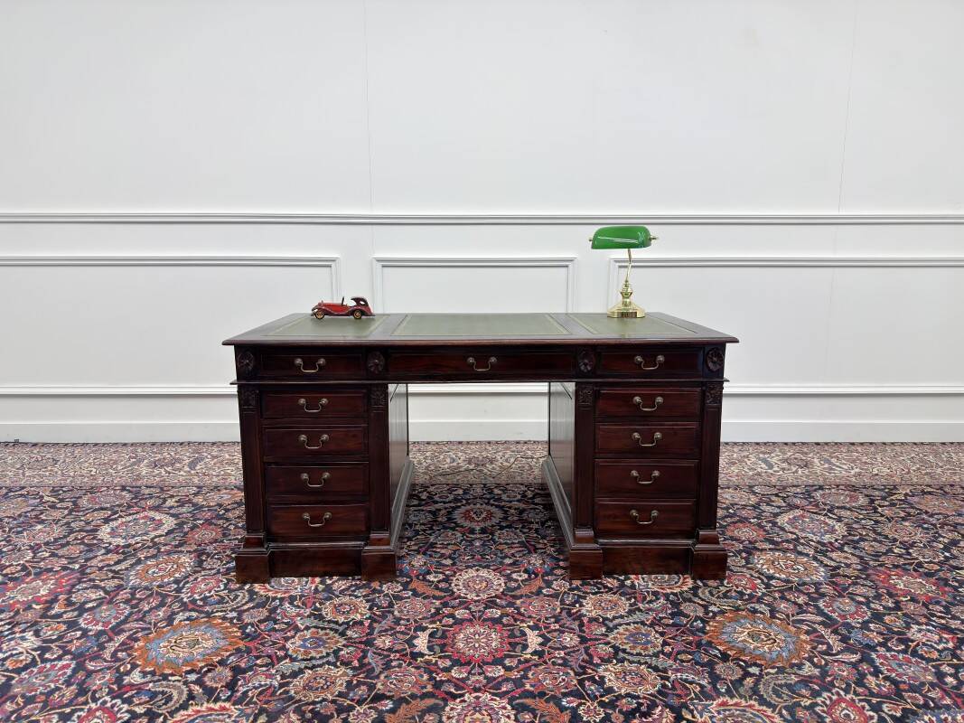 Classic English Chesterfield Desk