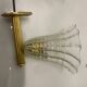 Murano Glass Brass Wall Sconces Set of 2 1980’s
