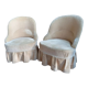 Pair of chair toad old foot black turns turns