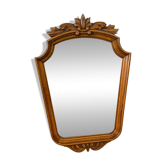 Vintage baroque wooden mirror / Retro wooden wall mirror