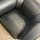 Paire fauteuils Tub cuir noir