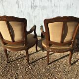 Paire de fauteuils Louis XV