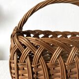 Vintage woven wicker children's basket