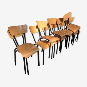 Set of 12 mullca 511 chairs