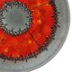 Énorme bol à fruits en lave orange Fat Lava, décoration murale, 41 cm