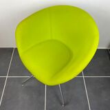 Swivel chair pop green apple arper model duna