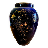 Cobalt blue and gold vase