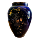 Vase bleu cobalt et or