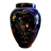 Cobalt blue and gold vase