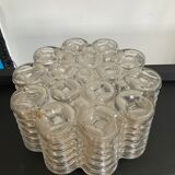 Wiła Leuchten wall lamp in molded glass 60s-70s