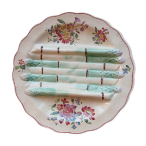Assiette en barbotine