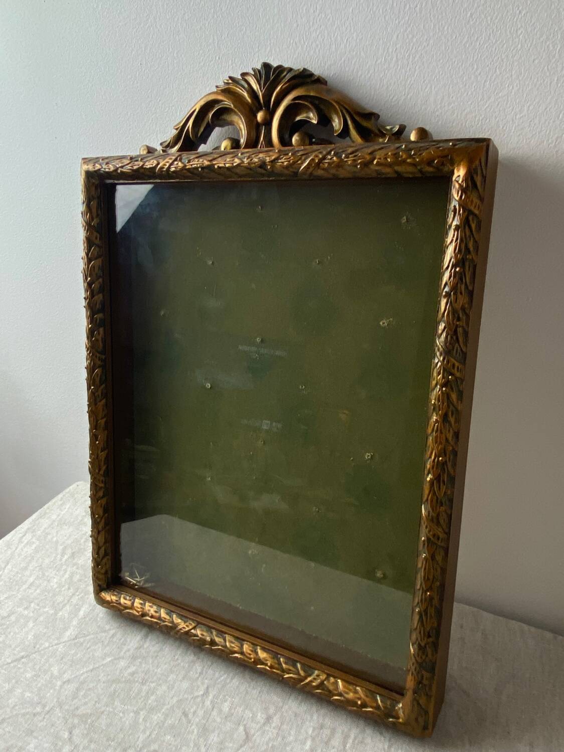 Wooden and glass wall display case