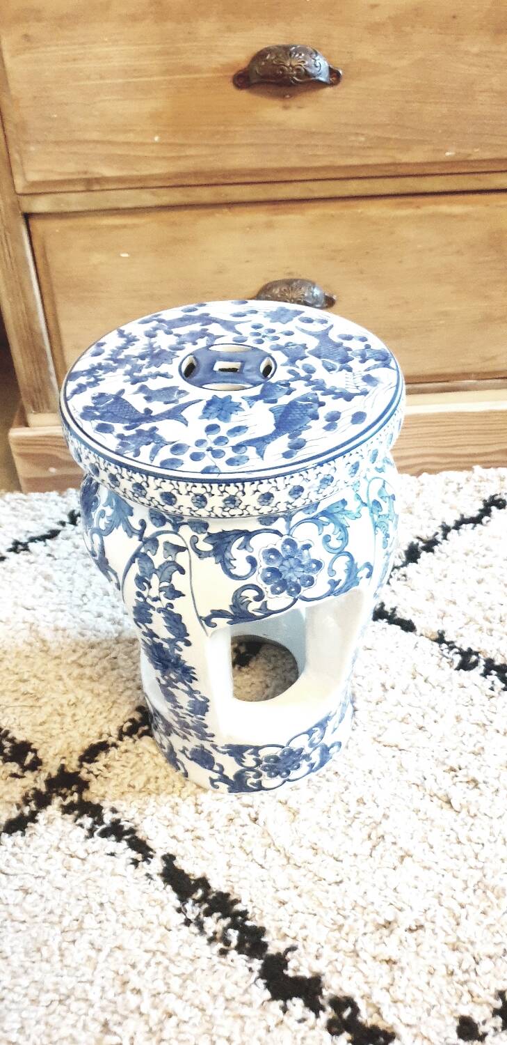 Ceramic stool or side table