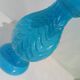 Vase opaline bleue