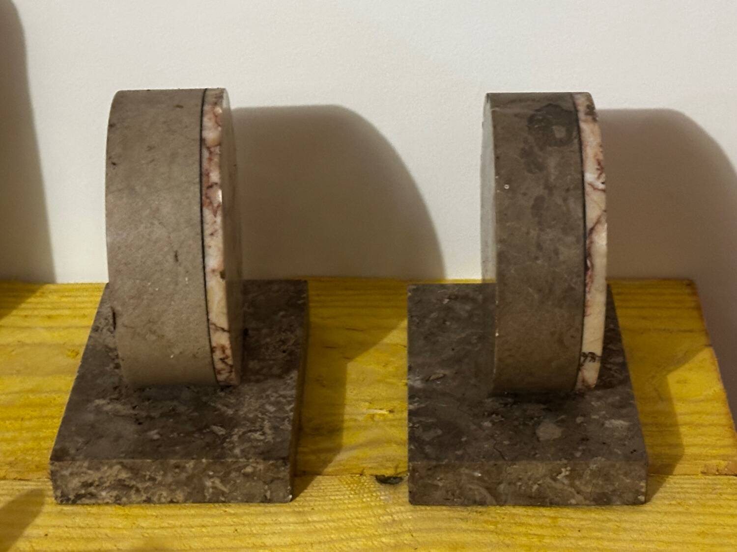 Pair of Marble Bookends from the Art Deco period