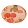 Round serving tray, fiberglass