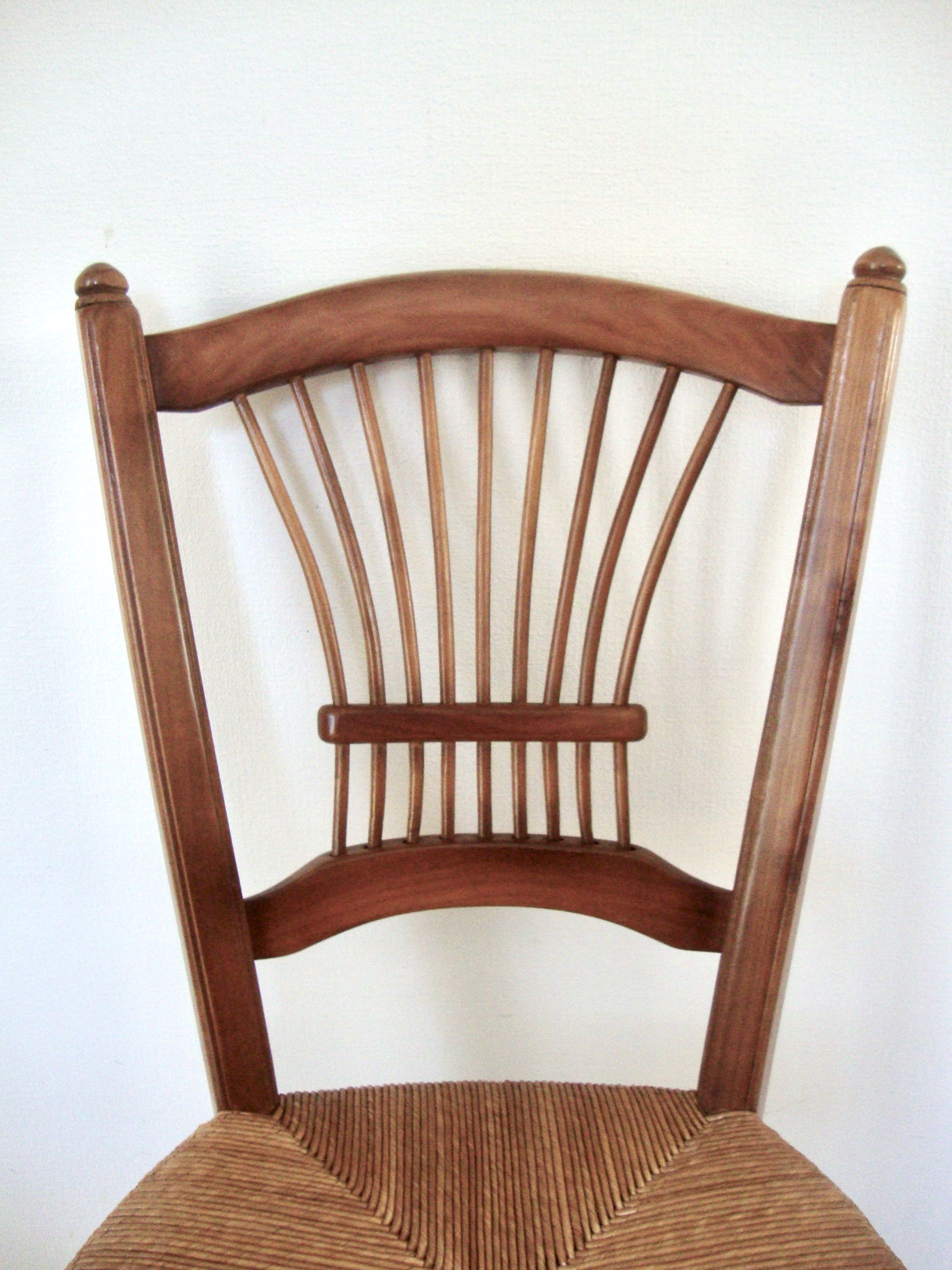 4 hand-stitched chairs 70s