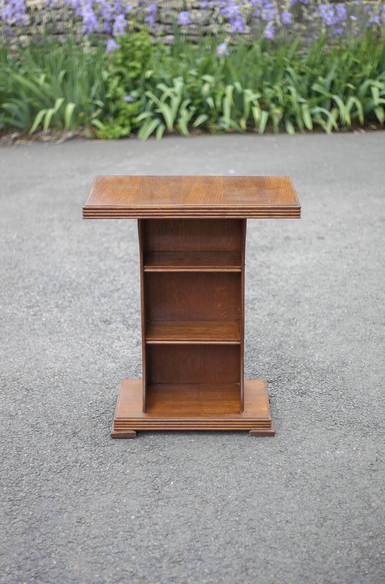 Vintage wooden furniture, wooden console, altar, end table, desk