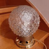 Lampe à poser globe vintage diamant