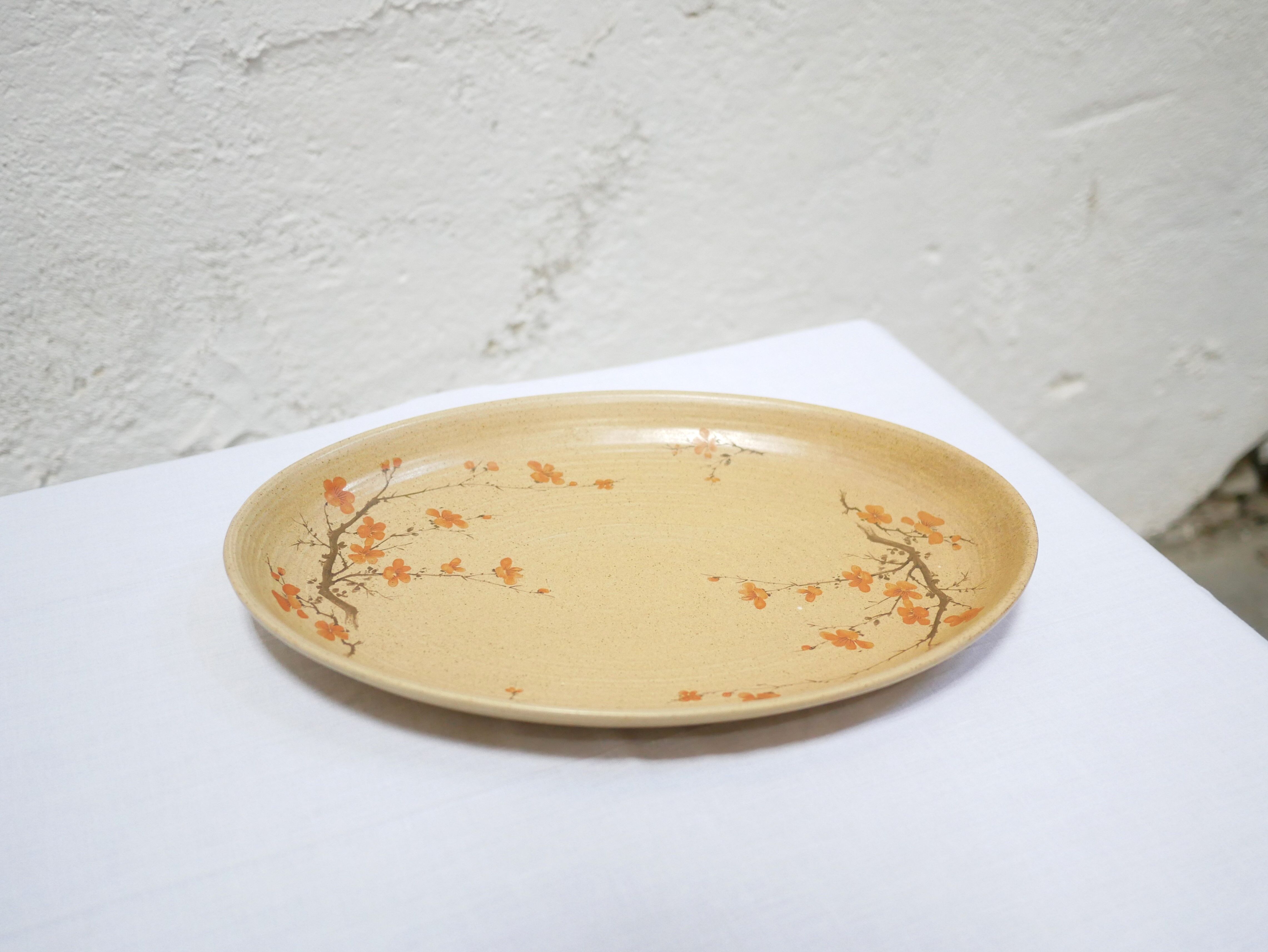 Vintage oval porcelain dish by Maison Revol, France