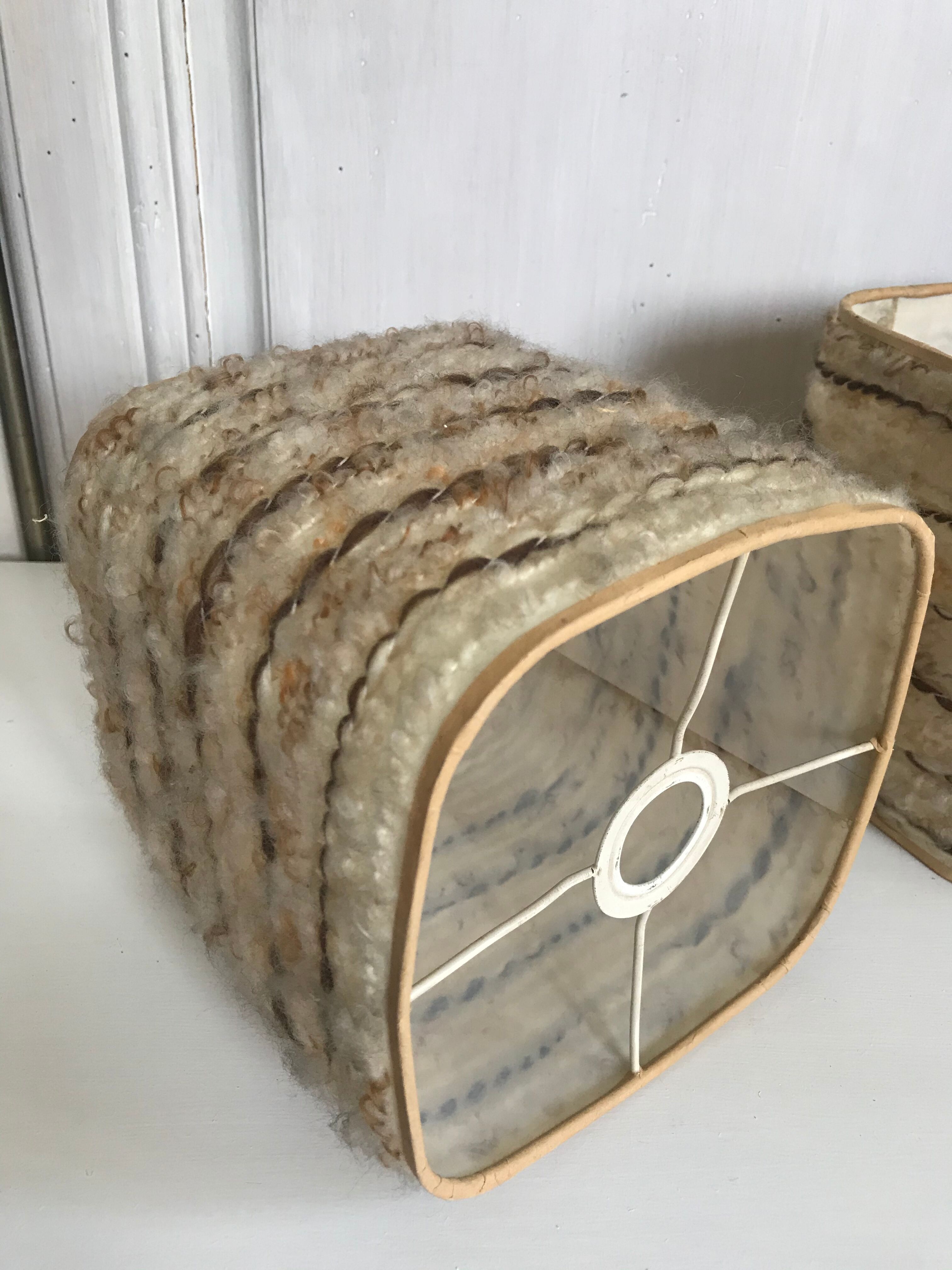 Pair of vintage lampshades 15x15