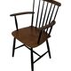 Vintage Danish spindle chair from the 1960s, Tapiovaara style armrests