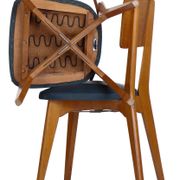 3 vintage chairs 1960 Monobloc compass feet and duck blue ska